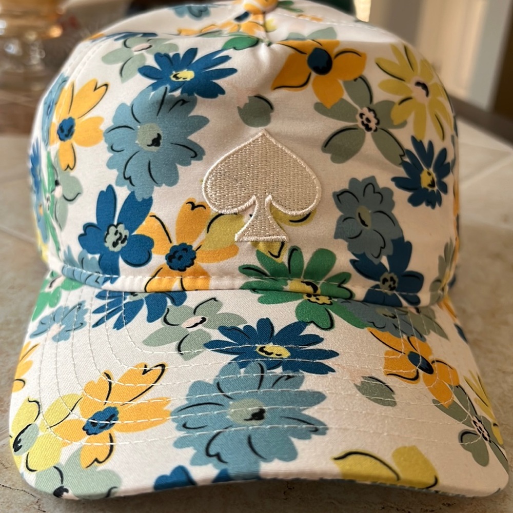 NWT Kate Spade Floral Printed Baseball Cap/Hat